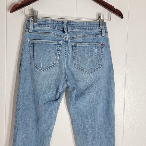 Bullhead Denim Low Rise Distressed Skinny Jeans Size 1 - Picture 5 of 7
